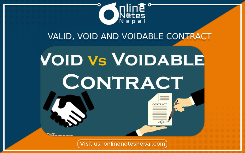 Valid, Void and Voidable Contract